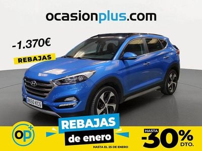 Azul Usado 2017 Hyundai Tucson SUV | 16.852 € (Precio justo)