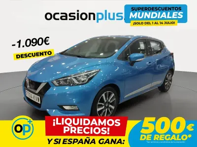 Usado Nissan Micra Acenta 90 CV (66 kW) 2019 Azul Utilitario