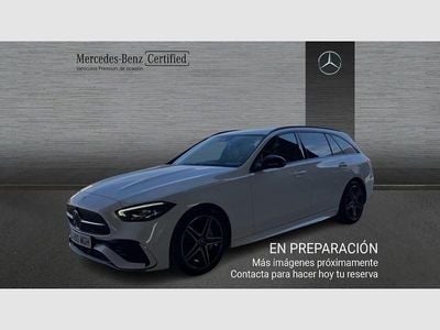 Usado Mercedes C220 AMG line 200 CV (147 kW) 2023 Blanco Familiar