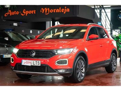 Rojo Usado 2021 VW T-Roc Sport SUV | 20.900 € (Precio justo)