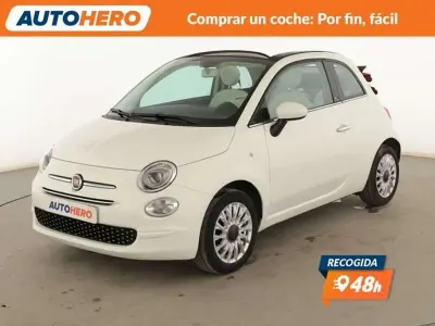 Usado Fiat 500 Lounge 71 CV (52 kW) 2019 Blanco Descapotable
