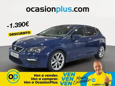 Usado Seat Leon FR 150 CV (110 kW) 2018 Azul Berlina
