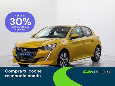 Usado Peugeot 208 Active 100 CV (73 kW) 2020 Amarillo Utilitario