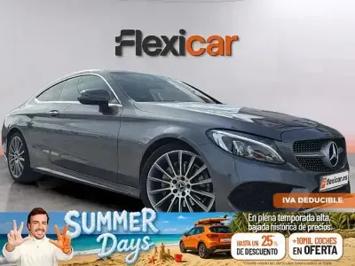 Usado Mercedes C220 170 CV (125 kW) 2018 Gris Coupe
