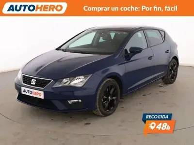 Usado Seat Leon Style Plus 125 CV (91 kW) 2017 Azul Berlina