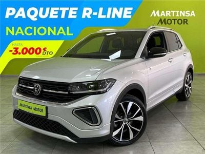 Plateado Usado 2024 VW T-Cross R-line SUV | 23.800 € (Precio justo)