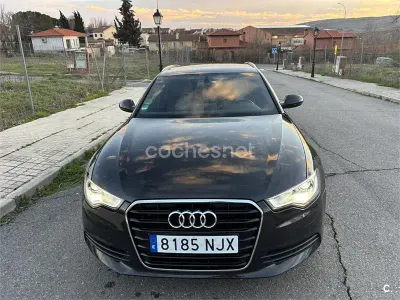 Usado Audi A6 S-Line 190 CV (139 kW) 2014 Negro Familiar