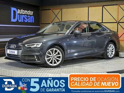 Usado Audi A4 S-Line 150 CV (110 kW) 2018 Gris Familiar