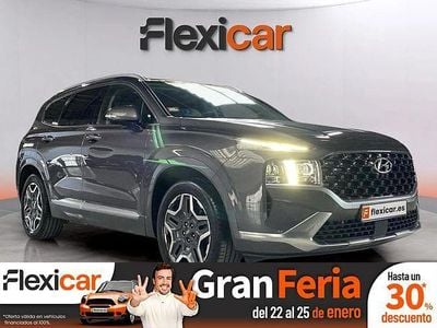 Gris Usado 2021 Hyundai Santa Fe Style SUV | 31.990 € (Precio justo)