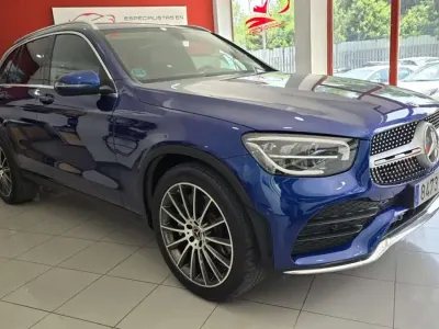 Usado Mercedes GLC220 170 CV (125 kW) 2021 Azul SUV