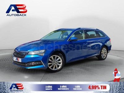 Usado Skoda Superb Style 218 CV (160 kW) 2020 Azul Familiar