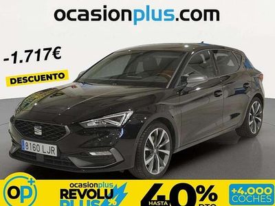 Usado Seat Leon FR 150 CV (110 kW) 2020 Negro Utilitario