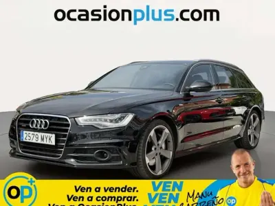 Usado Audi A6 S-Line 313 CV (230 kW) 2013 Negro Familiar