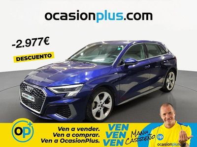 Usado Audi A3 S-Line 150 CV (110 kW) 2023 Azul Berlina