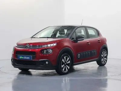 Käytetty Citroën C3 Feel 82 HP (60 kW) 2018 Punainen Viistoperä