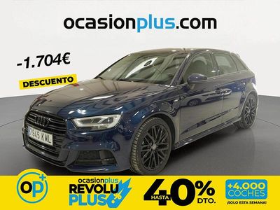 Usado Audi A3 S-Line 150 CV (110 kW) 2018 Azul Berlina