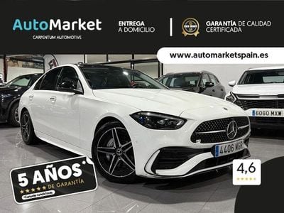 Blanco Usado 2023 Mercedes C200 AMG Line Premium Plus Berlina | 38.600 € (Precio justo)