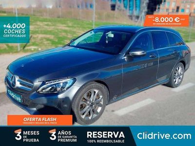 Usado Mercedes C200 136 CV (100 kW) 2017 Gris Familiar