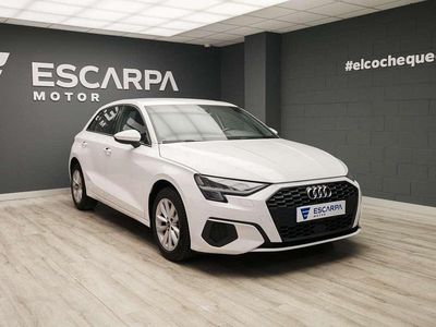 Usado Audi A3 Sportback Advanced 110 CV (80 kW) 2021 Blanco Utilitario