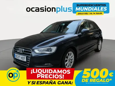 Usado Audi A3 110 CV (80 kW) 2014 Negro