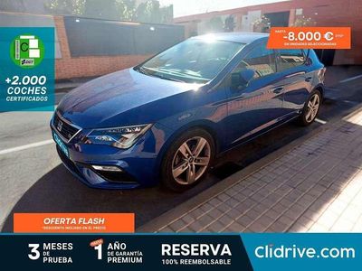 Usado Seat Leon FR 150 CV (110 kW) 2018 Azul Utilitario