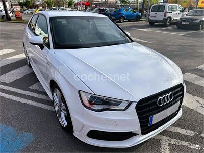 Usado Audi A3 S-Line 110 CV (80 kW) 2017 Blanco Berlina