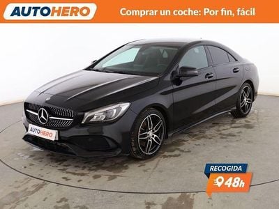 Usado Mercedes CLA220 AMG line 177 CV (130 kW) 2017 Negro Berlina