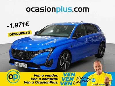 Usado Peugeot 308 GT 130 CV (95 kW) 2021 Azul