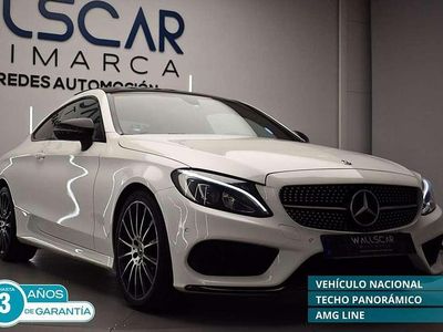 Blanco Usado 2017 Mercedes C220 AMG line Coupe | 28.899 €