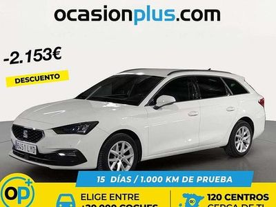 Usado Seat Leon ST Style 150 CV (110 kW) 2022 Blanco Familiar