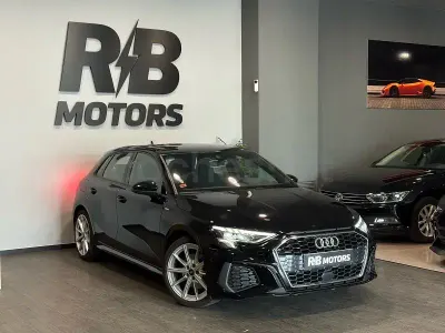 Usado Audi A3 S-Line 110 CV (80 kW) 2021 Negro Berlina