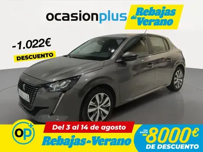 Usado Peugeot 208 Active 100 CV (73 kW) 2020 Gris Utilitario