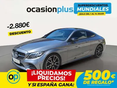 Usado Mercedes C220 AMG 194 CV (142 kW) 2019 Gris Coupe