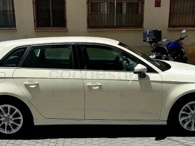 Usado Audi A3 S-Line 110 CV (80 kW) 2014 Blanco Berlina