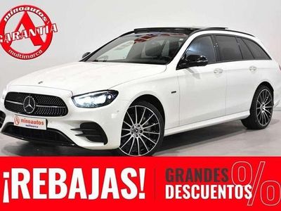 Usado Mercedes E300 AMG line 306 CV (225 kW) 2021 Blanco Familiar