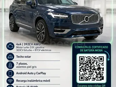 Usado Volvo XC90 Ultimate 455 CV (334 kW) 2022 Azul SUV