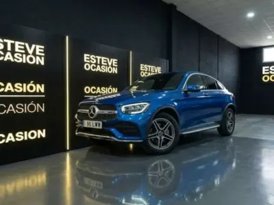 Usado Mercedes GLC300e 320 CV (235 kW) 2022 Azul SUV