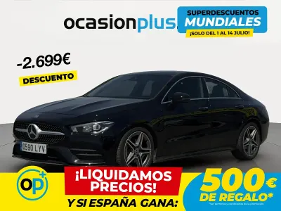 Usado Mercedes CLA180 136 CV (100 kW) 2022 Negro Coupe