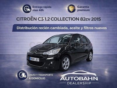 Usado Citroën C3 Feel 82 CV (60 kW) 2015 Negro Berlina