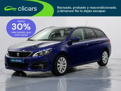 Usado Peugeot 308 SW Style 130 CV (95 kW) 2018 Azul Familiar