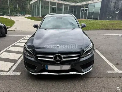 Usado Mercedes C220 AMG 170 CV (125 kW) 2015 Gris / plata Familiar