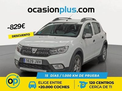 Usado Dacia Sandero Stepway 90 CV (66 kW) 2016 Blanco Utilitario
