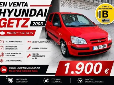 Usado Hyundai Getz 63 CV (46 kW) 2003 Rojo Utilitario