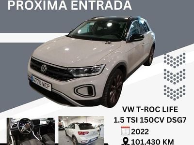 Blanco Usado 2022 VW T-Roc Life SUV | 20.600 € (Precio justo)
