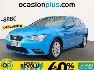Usado Seat Leon ST Style 125 CV (91 kW) 2016 Azul Familiar