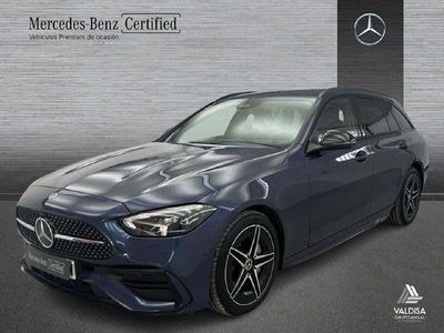 Usado Mercedes C220 AMG line 200 CV (147 kW) 2025 Azul sodalita Familiar