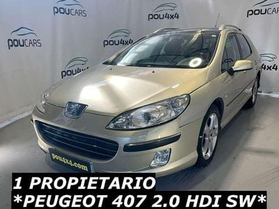 Usado Peugeot 407 Sport 136 CV (100 kW) 2006 Plateado Familiar