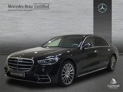 Usado Mercedes S350 AMG line 286 CV (210 kW) 2022 Negro Berlina
