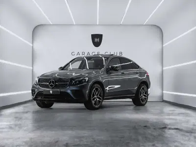 Usado Mercedes GLC220 AMG line 170 CV (125 kW) 2018 Gris / plata Coupe