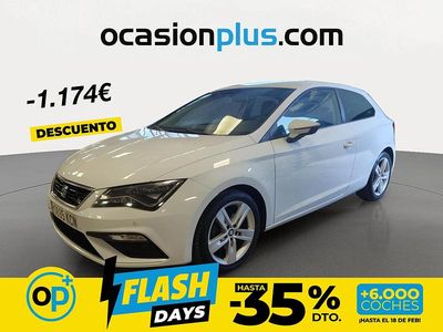 Usado Seat Leon FR 125 CV (91 kW) 2017 Blanco Utilitario